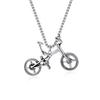 Deportes Fitness Europeos y Americanos Creativo Bicicleta Personalizado Acero de Titanio Collar Nicho Moda Vestir Bicicleta Hip Hop Cadena de Lana