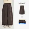 Calça Infantil Pudding Haru 2026 Verão Novo Estilo Calça Casual Larga Infantil Calça Longa Estilo Floresta Saia