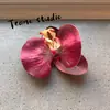 Cabeça de Flor de Orquídea Phalaenopsis Artificial, Textura de Película Impressa em 3D, Buquê Exquisito para Decoração de Casamento e Lembrança