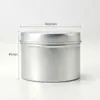 Caja Redonda de Aluminio de 100g con Tapa y Base D60*H45mm para Granos de Chocolate, Dulces, Snacks, Lata de Aluminio, Lata Metálica, Diseño Personalizado