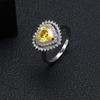 Anillo de amor de Amazon, anillo de circón femenino, joyería europea y americana, personalidad, anillo de alto sentido, joyería de banquete al por mayor