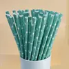 Palitos de Papel Azuis em Estoque Palitos Descartáveis Coloridos Decorativos Criativos Palitos para Sobremesa Bebida Festa Chá de Leite