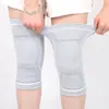 Equipo de Protección Deportiva para Hombres y Mujeres, Ciclismo, Carrera, Fitness, Baloncesto, Bádminton, Rodilleras Elásticas Cálidas de Punto de Nailon Antideslizantes
