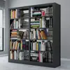 Estante, livraria, biblioteca escolar, estante de aço, expositor de informações de face única e dupla, porta-arquivos, estante para sala de leitura, prateleira de ferro
