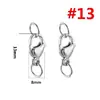 Fecho de lagosta em aço inoxidável 304 com fecho de conexão de argola aberta fecho de cachorro acessórios de joalheria DIY fecho de colar fecho de pulseira