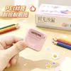 Goma de Reloj de Arena Macaron Tuqiang - Goma de Borrar Creativa que recoge las virutas, alto valor estético, papelería limpia y de bajo residuo para estudiantes de primaria
