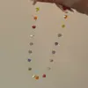 Cores de Verão~ Colar de Miçangas Dopamina Acessórios Femininos Corrente de Clavícula Elegante de Alta Qualidade Gargantilha