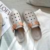 Zuecos Antideslizantes de Suela Gruesa para Mujer, Nuevo Estilo Verano 2025, Ropa para el Hogar, Calzado Exterior Ultracómodo, Sandalias Cerradas de Doble Uso para Hombre, Eva