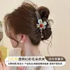 Pinza para el pelo de lunares en la nuca, Pinza de tiburón exquisita de alta gama, Pinza grande dulce para el pelo para niñas, Pinza grande para el pelo grueso, Accesorio para el pelo