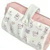 Estuche para Lápices Grande de Gato Estilo Little Red Book, Caja de Papelería Portátil Linda con Corazón de Niña, Bolsa de Almacenamiento para Cosméticos