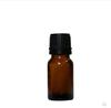 Botella de aceite de esencia marrón de 5-100 ml tapa de cabeza grande botella de aceite de esencia marrón oscuro líquido de esencia botella de prueba de vidrio sub-botella