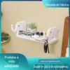 Elefante Rack de armazenamento Novo estilo não perfurado parede pendurado rack de armazenamento cozinha banheiro dreno estudo multi-funcional rack de armazenamento