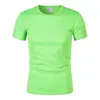 Moda Casual Masculina de Verão Malha Gola Redonda Manga Curta Respirável Camisa de Basquete Cor Sólida Camiseta Lisa Camiseta Esportiva Cor Sólida