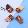 Funda de Teléfono de Pegamento de Crema de Chocolate en Bocados Simulados Materiales Hechos a Mano para DIY Accesorios de Resina para Hacer Accesorios para el Cabello