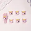 Lindos Accesorios para Manicura de Dibujos Animados Estilo Japonés Sanrio Melody Accesorios para Uñas Desgastables Estéreo de Resina Accesorios Pequeños para DIY