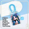 Nuevo estilo tarjetero para niñas, gafete de identificación de estudiante, funda para tarjeta con cordón para cuello anti-pérdida, protector de tarjeta de identificación unisex, estuche rígido