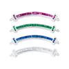 Plata Esterlina S925 Estilo Ins Colores Vibrantes Diamante Arcoíris Sonrisa Colgante DIY Pulsera de Cuentas de Cristal Collar Accesorios de Plata