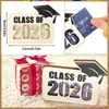Nuevo Portatarjetas de Regalo de Graduación de Madera DIY, Portadineros de Graduación de Madera, Portatarjetas y Portadineros de Graduación 2024, Adecuado para