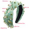 Diadema barroca de moda de primavera, diadema de perlas y joyas cosidas a mano, accesorios de helado personalizados, accesorios para el cabello
