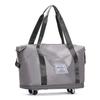Bolsa de Viaje Plegable con Polea de Gran Capacidad Expandible Separable para Seco y Húmedo Repelente al Agua Bolso de Equipaje Bolso de Hombro Bolso de Mano