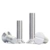 Tornillo de cabeza avellanada ranurada de acero inoxidable 304 Tornillo de cabeza plana ranurada GB68 M2.5M3M4M5M6M8M10