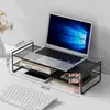 Suporte para Gabinete de Computador de Mesa com Rodízios Suporte para Gabinete Base Elevatória para Escritório Casa Bandeja Prateleira de Armazenamento