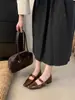 Zapatos de tacón grueso estilo Chanel pequeño francés para mujer 2026 Nuevo estilo Primavera/Otoño Zapatos Mary Janes de nicho para mujer Tacones altos elegantes