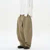 Pantalones de trabajo de mezclilla lavada estilo retro americano de alta costura, diseño unisex, corte relajado, pantalones largos anchos holgados y casuales