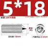 Tornillos de Máquina de Acero Inoxidable 304, Tornillos Prisioneros de Punta, Tornillos Prisioneros de Cabeza Hexagonal Din914