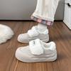 Zapatos Mao de velcro zapatos de pan de algodón invierno nuevo cálidos blancos cabeza grande perezoso para usar afuera otoño e invierno explosiones