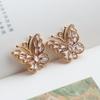 [Pequeno atacado] zircão embutido borboleta pulseira colar pingente diy brincos antigos hairpin material