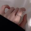 Anillo Trenzado de Diamante Flash Chapado en Plata S925 para Mujer Diseño de Nicho Moda Simple Lujo Accesible Anillo de Ajuste de Boca Viva de Gama Alta