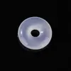 Ágata Blanco Natural Hebilla de Seguridad Hebilla de Seguridad Accesorios de Vidrio Jade Blanco Cara Amarilla Collar Colgante DIY Accesorios de Colgante
