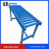 Linha de rolos de plástico sem energia Tambor de PP azul Linha transportadora de logística Armazém Sala de caminhões pesados Linha de montagem combinada