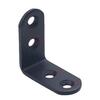 Código de esquina de acero inoxidable engrosado ángulo recto de 90 grados pieza de fijación de mesa y silla conector de muebles refuerzo en forma de L código de esquina negro