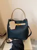 Bolso Retro de Nicho para Mujer 2026 Nuevo de Moda Casual Versátil Bolso Cubo para Viajar Simple Cruzado Bolso Madre-Hija