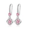 Brincos de Prata de Lei 925 Estilo Coreano Pendente Longo Trevo de Quatro Folhas Elegantes Modernos Super Fada Brincos Ganchos de Orelha Femininos