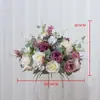 Bolas de Flores Artificiais de Rosa e Peônia para Decorações de Mesas de Casamento, Decorações de Corredores e Arranjos para Eventos em Shoppings