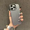 Para Capa de Celular Apple 15 IP16 Pintada IP13 Fosca IP12 Resistente a Quedas IP15PRO Camada Dupla IMD Capa Prata Colorida
