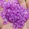 Hebilla de Jade Morado con Agujero Grande Cuentas de Ábaco Cuentas Sueltas de Jade Cuarzo Violeta Roca de Jade Separador Separador Accesorios de Joyería Cuentas