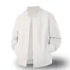 Jaqueta de Baseball Masculina, Zíper Bidirecional, Roupa de Trabalho para Exterior, Novo Modelo 2025, Jaqueta Executiva com Gola Baseball para Homens