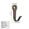 Gancho para ropa Jingmao de doble agujero, de aleación de zinc, antiguo, de un solo gancho, gancho para ropa, gancho ligero de pared