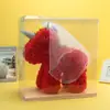 Estilo Boda Flor Eterna Unicornio Navidad Día de San Valentín Regalo Suministros para Floristería Oso Rosa de Espuma de Poliestireno