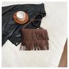 Bolso de Mano con Borlas Nuevo de Verano 2025 Bolso Cruzado Casual Esmerilado Retro Moderno para Mujer Bolso de Hombro Estilo Europeo y Americano