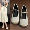 Sapatos Mary Jane de Salto Grosso Estilo Francês para Mulheres, Novos Sapatos Pretos de Salto Quadrado para Noite Primavera e Outono 2025