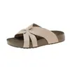 Sandalias Retro Birkenstock con Lazo sin Cierre para Mujer, Nuevas Chanclas Planas de Playa Verano 2026, Sandalias Cómodas y Frescas