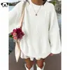 Suéter pullover outono e inverno transfronteiriço da Amazon para mulheres, casual, gola redonda, tricotado em ponto trançado, padrão losango, solto, moderno, malha