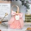 Bolsa de Regalo para el Día del Maestro Transparente Souvenir Caja de Empaque de Regalo de Alta Gama para Dama de Honor Bolsa Tote de PVC para Cumpleaños de Niños