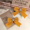 Pasador de lazo para niña Princesa Celebridad de Internet Tocado con incrustaciones de diamantes Clip para el pelo de niña pequeña de Corea del Sur Accesorios para el cabello pesados hechos a mano