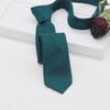 Gravata Masculina Casual 6CM Cor Sólida Tecido de Couro de Frango Gravata Estreita Multicolor Moda Novo Produto